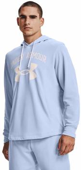 Under Armour UA Rival Big Logo Hoodie French Terry (1361559) isotope blue/onyx white
