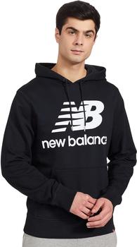 New Balance NB Essentials Stacked Logo Po Hoodie (MT03558) black