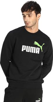 Puma ESS+ 2 Col Big Logo Crew (586762) puma black/green flash
