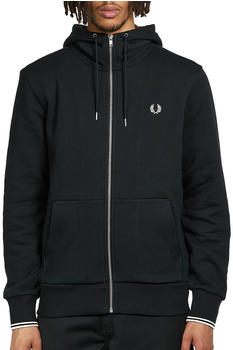 Fred Perry Hooded Zip Through (J7536-198) black