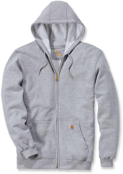 Carhartt Midweight Hooded Zip-Front Sweatshirt (K122) heather grey
