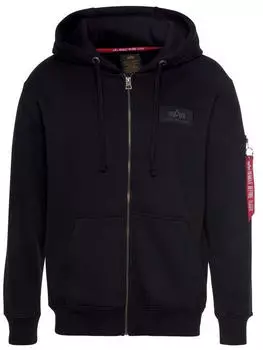 Alpha Industries Back Print Zip Hoody black (128342-03)