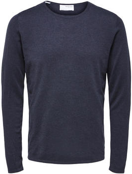 Selected Slhrome Ls Knit Crew Neck G Noos (16079774) dark sapphire