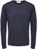 Selected Slhrome Ls Knit Crew Neck G Noos (16079774) dark sapphire