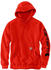 Carhartt Midweight Hooded Logo Sweatshirt (K288) red