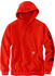 Carhartt Midweight Hooded Logo Sweatshirt (K288) currant heather