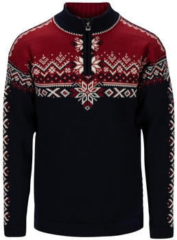Dale of Norway 140th Anniversary Sweater (93951) navy/red rose/offwhite