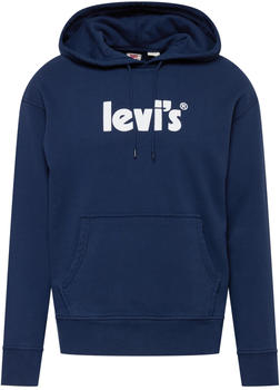 Levi's Relaxed Graphic Graphic Serif Hoodie blau (38479-0081)