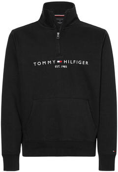 Tommy Hilfiger Logo Half-Zip Sweatshirt (MW0MW20954) black