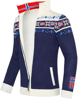 Nebulus Norweger Strickjacke Canadian Herren navy/weiß