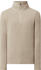 Marc O'Polo Jumper in a zip neck style in an elegant cotton/new wool blend (M30505560296) linen white