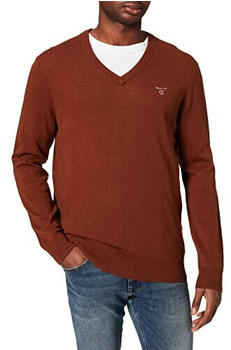 GANT Extra Fine Lambswool V-Neck Sweater (8010520) zimt