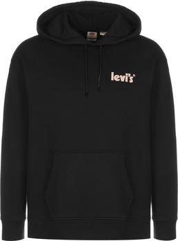 Levi's Relaxed Graphic Graphic Serif Hoodie (38479) caviar (0088)