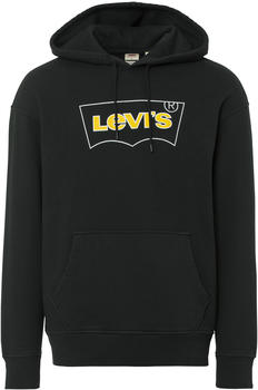 Levi's Relaxed Graphic Graphic Serif Hoodie (38479) outline caviar