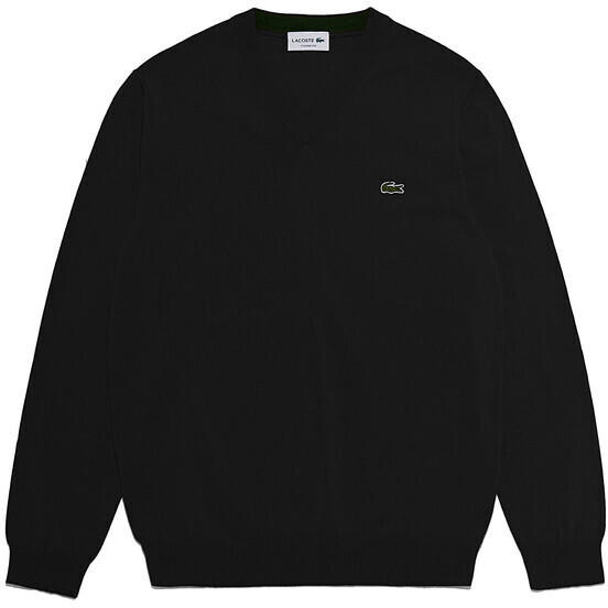 Lacoste Classic Fit Ribbed V Cotton (AH1951) black