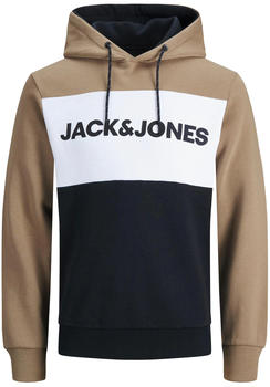 Jack & Jones Colour Block Logo Hoodie (12172344) crockery