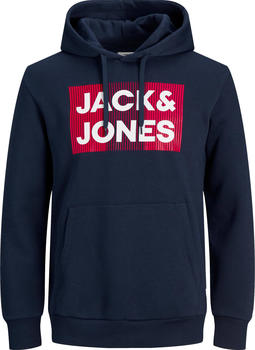 Jack & Jones Basic Logo Plus Size Hoodie (12163777) navy blazer