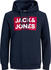 navy blazer: Jack & Jones Basic Logo Plus Size Hoodie (12163777)
