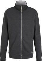 TOM TAILOR Sweatjacke mit halsw&auml;rmendem Stehkragen