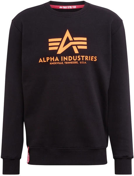 Alpha Industries Basic Sweater neon print black (178302NP-477)