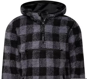 Brandit Teddyfleece Worker Pullover black/grey