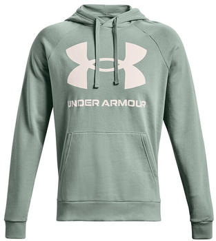 Under Armour UA Rival Fleece Big Logo Hoodie (1357093) green grey white