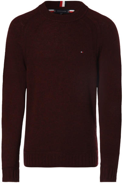 Tommy Hilfiger Lambswool Crew Neck Jumper (MW0MW27710) deep rouge heather