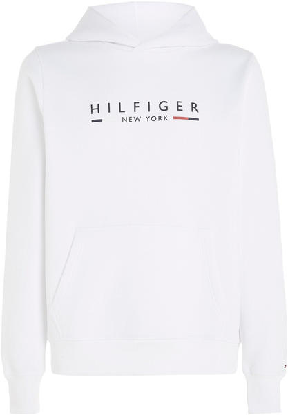 Tommy Hilfiger Logo Flex Fleece Hoody (MW0MW29301) white