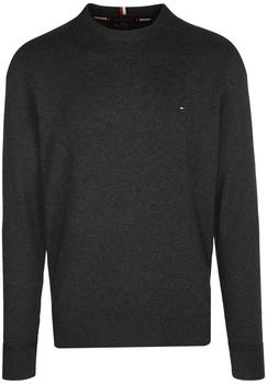 Tommy Hilfiger TH Monogram Cotton Cashmere Crew Neck Jumper (MW0MW28046) dark grey heather