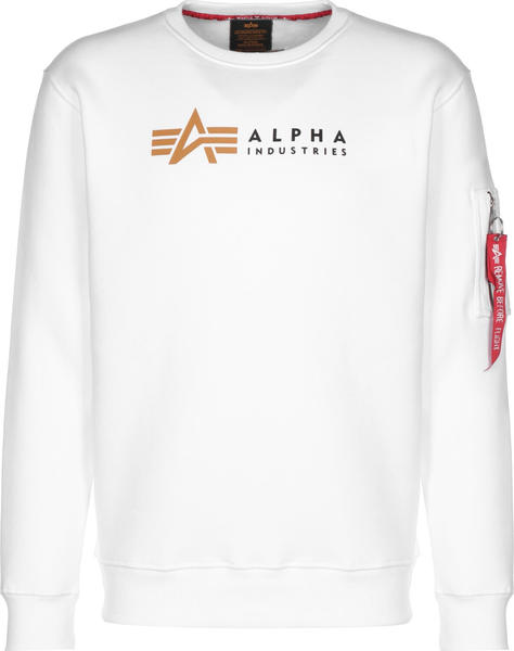 Alpha Industries Label Sweatshirt white (118312-009)