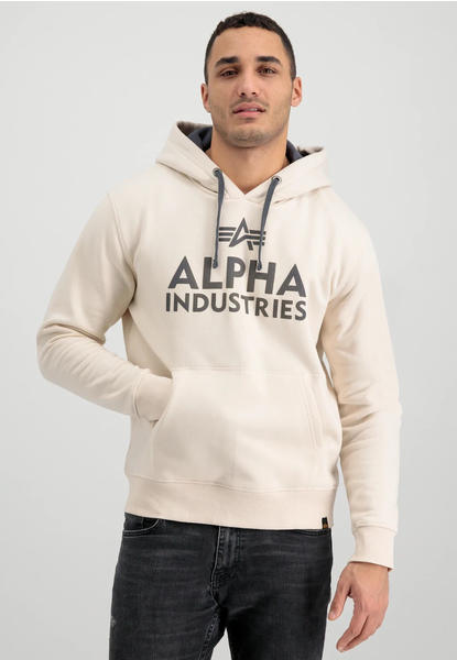 Alpha Industries Foam Print Hoodie white (143302-578)