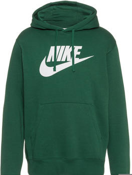 Nike Club Fleece Graphic Pullover Hoodie (BV2973) gorge green/gorge green/white