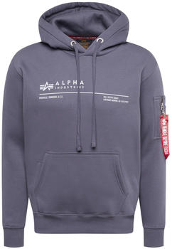 Alpha Industries Reflective Hoodie grey (108334-136)