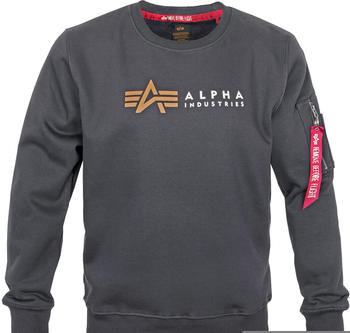 Alpha Industries Label Sweatshirt grey (118312-136)