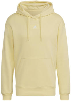 Adidas Essentials FeelVivid Cotton Fleece Drop Shoulder Hoodie almost yellow