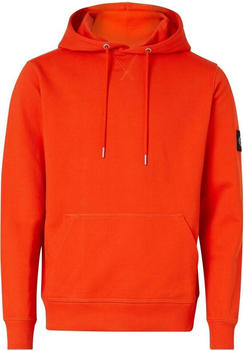 Calvin Klein Organic Cotton Badge Hoodie (J30J314036) coral orange