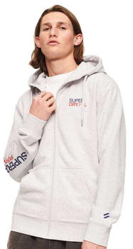 Superdry Sportswear Logo Loose Full Zip Sweatshirt (M2013105A) grau