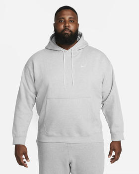 Nike Solo Swoosh Fleece Hoodie dark grey/heather/white