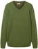 Tom Tailor Melierter Pullover mit V-Ausschnitt (1027665-32719) warm green melange