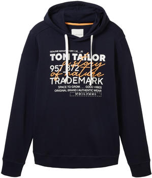 Tom Tailor Hoodie mit Logo Print (1037371-10668) sky captain blue