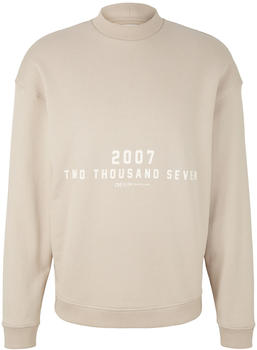 Tom Tailor Denim Sweatshirt mit Frontprint (1032769) light dove grey