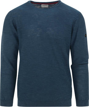 No Excess Pullover Crewneck Relief Garment Dyed + Stone Washed (18211104-179) carbon blue