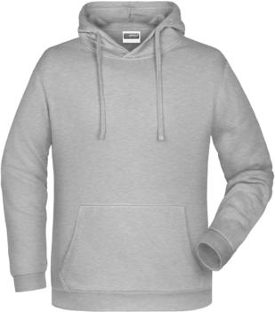 James & Nicholson Basic Kapuzensweatshirt (JN796) grey heather