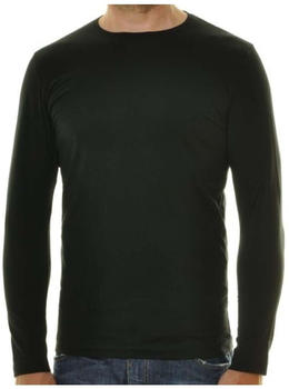 Ragman Langarm Shirt mit rundhals Bodyfit (482180-009) schwarz