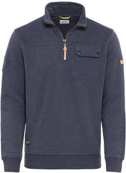 Camel Active Sweatshirt Troyer mit Stehkragen (409420-8W14-47) night blue