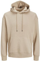 Jack & Jones Herren Hoodie Kapuzenpullover JJESTAR BASIC - Relaxed Fit Crockery