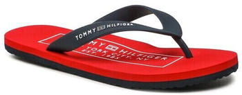 Tommy Hilfiger Zehentrenner Rubber Beach Sandal dunkelblau