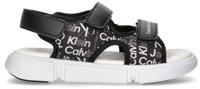 Calvin Klein VELCRO SANDAL Sandale 3 praktischen Klettverschlüssen schwarz
