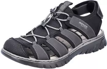Rieker Herren Sandale schwarz