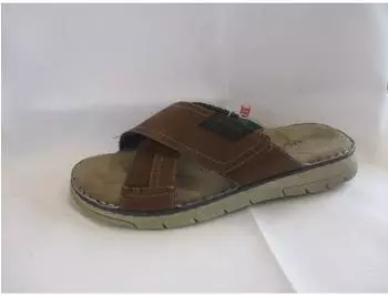 Tom Tailor Komfort Slipper Sandale cognac